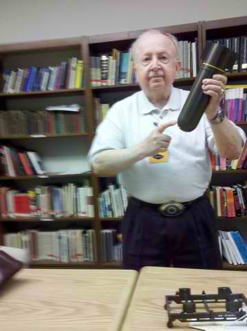 JACK WITH BOMB MODEL AT NATIONAL MUSEUM OF NUCLEAR SCIENCE HISTORY MAY 2012